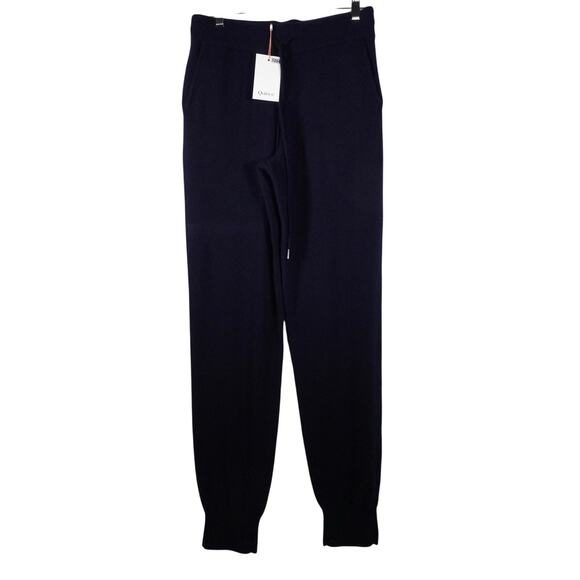 Quince Pants - New Quince Women’s True Navy Blue Mongolian Cashmere Sweatpants Size XS 1254